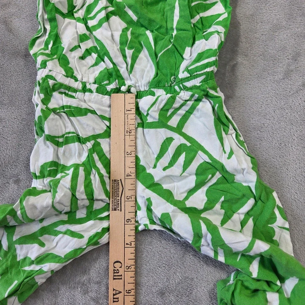 Lilly Pulitzer Target 20th Anniversary Green Palm Leaf Jumpsuit Kids 3T Summer